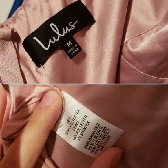 Lulu's Pink Chiffon Halter Gown - Medium - Picture 7 of 8